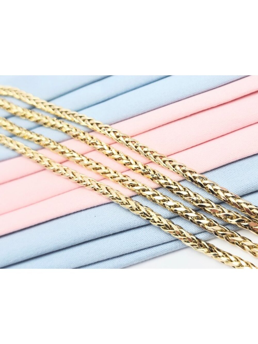 Unique 10K Solid Yellow Gold Designer Rounded Franco Link Chain Necklace 30.5" L
